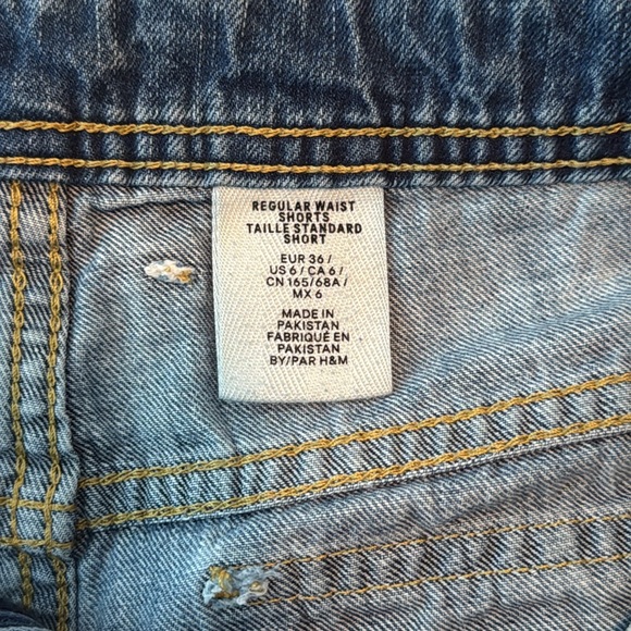 Distressed Denim Shorts - Picture 3 of 3